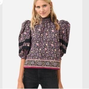 Hunter Bell Molly Floral Puff Sleeve Top